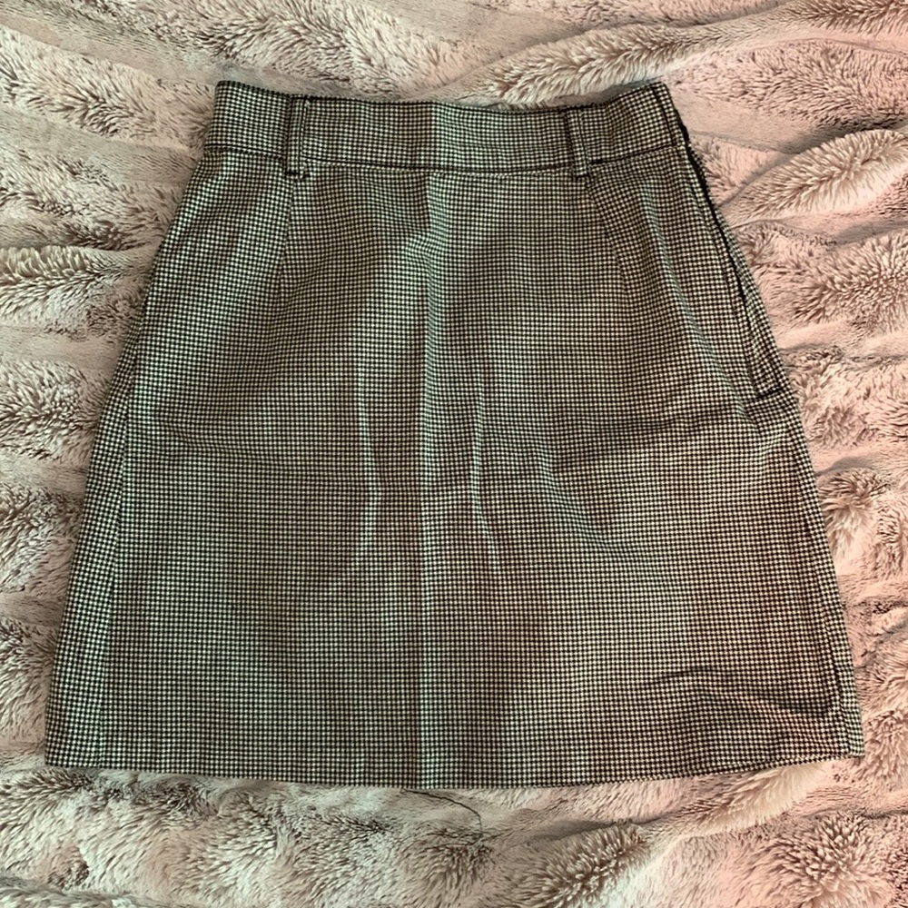 H&M Gingham Bodycon Skirt